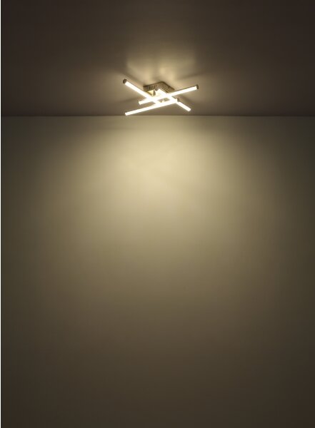 Globo 67346-24 - Plafoniera LED KIRINA LED/24W/230V 4000K cromo opaco
