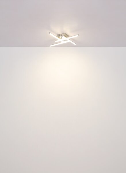 Globo 67346-24 - Plafoniera LED KIRINA LED/24W/230V 4000K cromo opaco