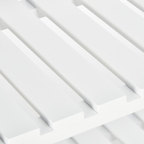 HOMCOM Scarpiera a 3 livelli, con ripiani a listelli, in legno di pino, 70 x 26 x 57,5 cm, Bianco | Aosom Italy