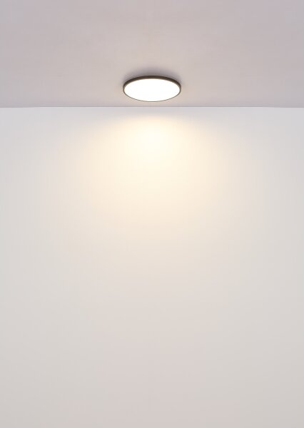 Globo 41566-15S - Plafoniera LED NIELSEN LED/15W/230V diametro 23 cm nero