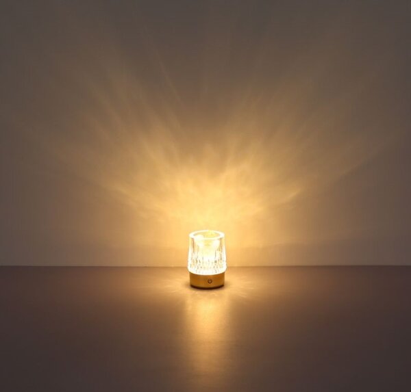 Globo 21044 - Lampada da tavolo LED dimmerabile LIZZY LED/1W/5V 1200 mAh oro