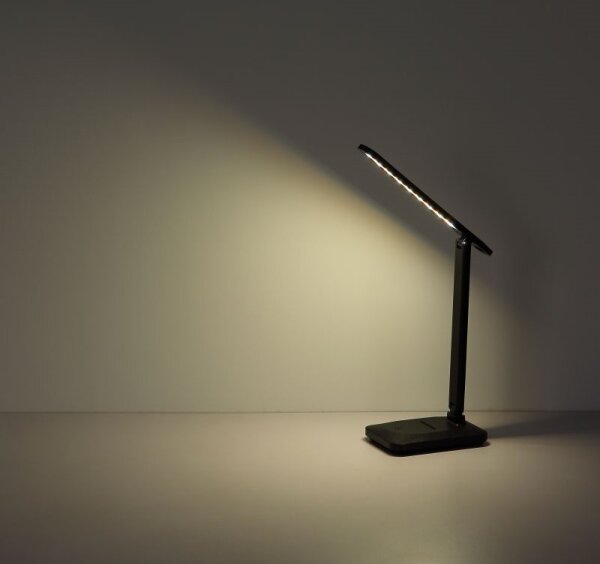 Globo 58481S - Lampada da tavolo LED LORNA dimmerabile touch 3W 5V 1800mAh nera