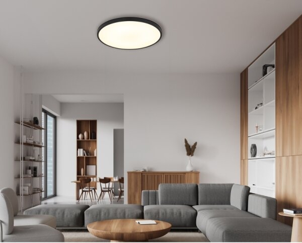 Globo 41566-32S - Plafoniera LED NIELSEN LED/32W/230V diametro 40 cm nero