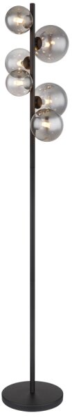 Globo 56133-6S - Lampada LED da terra RIHA 6xG9/3,5W/230V fumé/nero