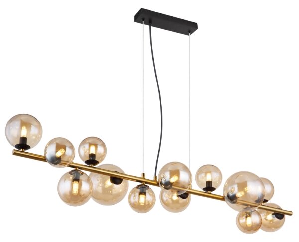 Globo 56135-13H - Lampadario LED a sospensione con cavi RIHA 13xG9/3,5W/230V ottone