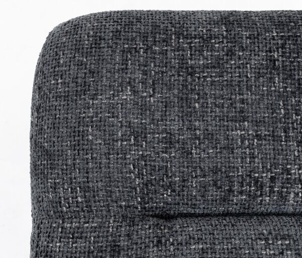 HOMCOM Poggiapiedi con cuscino morbido, Gambe in acciaio, in tessuto chenille, 45 x 41 x 38 cm, Grigio scuro | Aosom Italy
