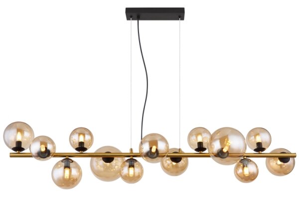 Globo 56135-13H - Lampadario LED a sospensione con cavi RIHA 13xG9/3,5W/230V ottone