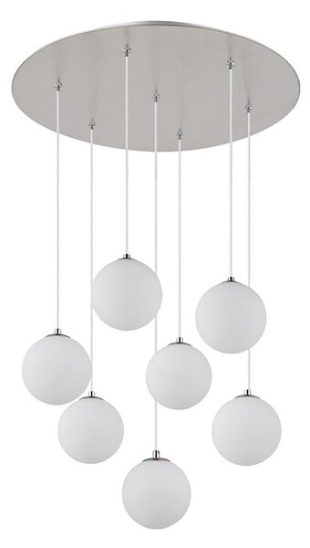 Globo 56140-7H - Lampadario LED a sospensione con filo RIHA 7xG9/3,5W/230V bianco