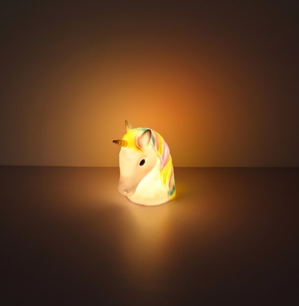 Globo 28052 - Lampada notturna LED per bambini UNICORN LED/1W/USB/3xAA