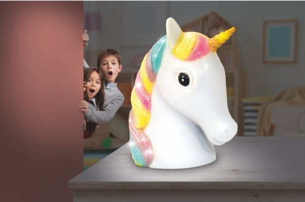 Globo 28052 - Lampada notturna LED per bambini UNICORN LED/1W/USB/3xAA