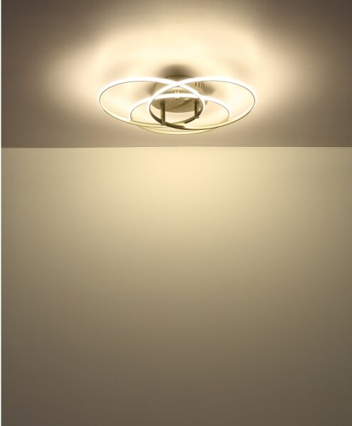 Globo 67355-40N - Plafoniera LED KOMBOS 40W/230V diametro 45,6 cm cromo opaco