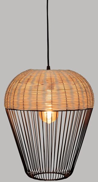 Atmosphera - Lampadario a sospensione con filo ANEA 1xE27/40W/230V rattan
