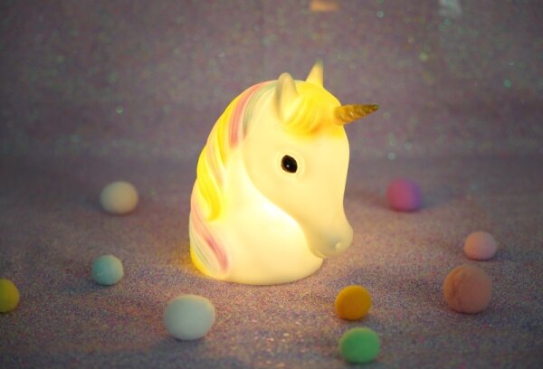 Globo 28052 - Lampada notturna LED per bambini UNICORN LED/1W/USB/3xAA