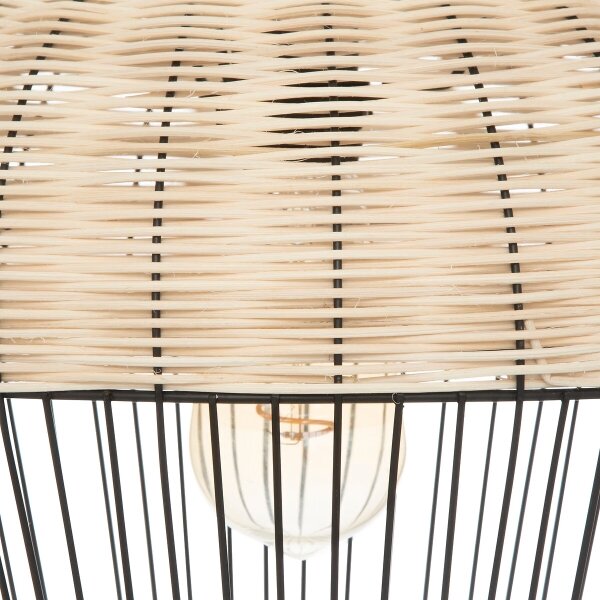Atmosphera - Lampadario a sospensione con filo ANEA 1xE27/40W/230V rattan