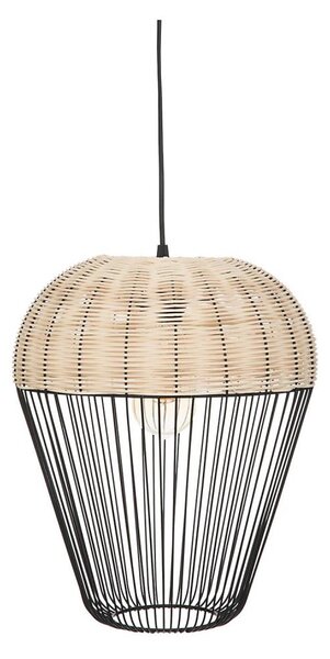 Atmosphera - Lampadario a sospensione con filo ANEA 1xE27/40W/230V rattan