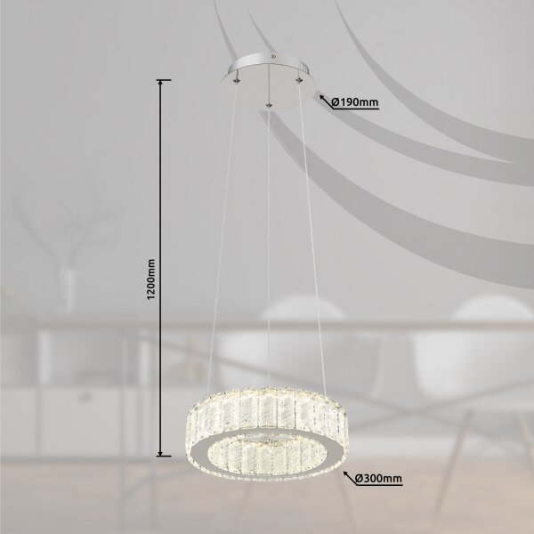 Globo 67162-30 - Lampadario LED dimmerabile MUCKY LED/30W/230V pr. 30 cm +DO
