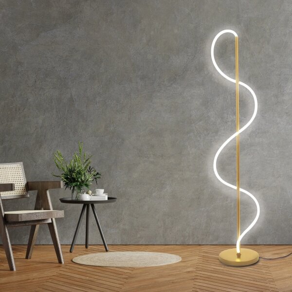 Lampada da terra LED EMMA 24W/230V, dorata