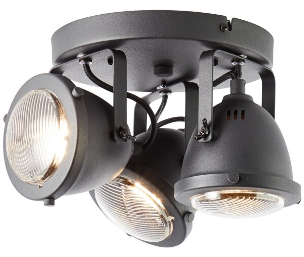 Brilliant - Faretto CARMEN 3xGU10/5W/230V nero
