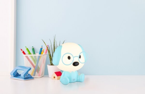 Globo 21761B - Lampada notturna LED ricaricabile PUPPY 1W/5V 500mAh blu