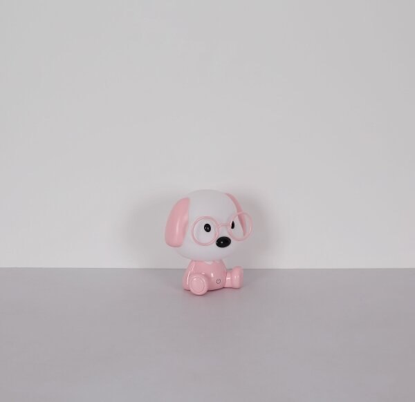 Globo 21761P - Lampada notturna LED ricaricabile PUPPY 1W/5V 500 mAh rosa