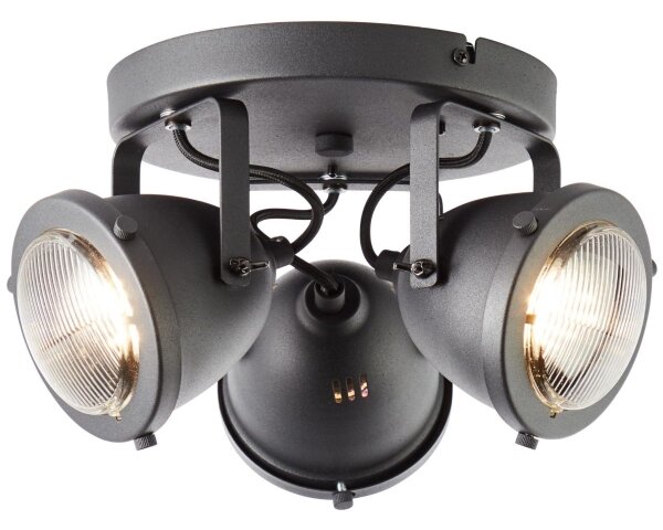 Brilliant - Faretto CARMEN 3xGU10/5W/230V nero