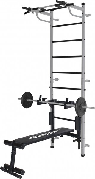 Barre a muro in metallo per il fitness, stazione per dip, panca per allenamento, barra per pull-up, barra per dip, parete per arrampicata, parete per ginnastica, attrezzatura per ginnastica sportiva