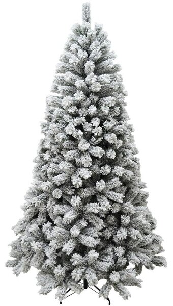Albero di Natale Innevato Royal 240 cm 1413 Rami Super Folto Effetto Neve Bianco