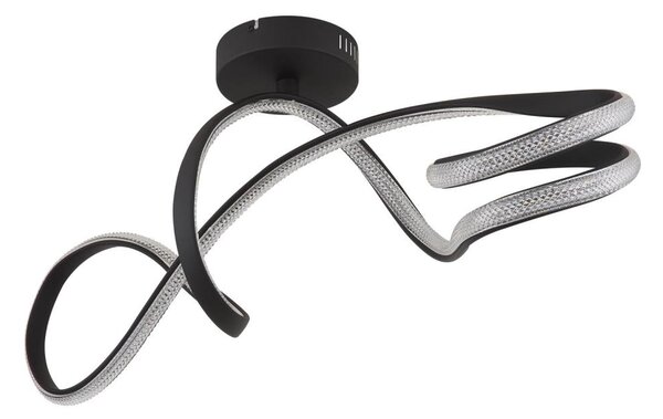 Globo 67341DS - Lampadario a plafone LED SWIRL LED/30W/230V nero
