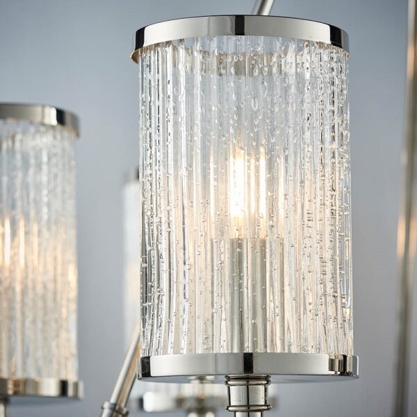 Endon 74128 - Lampadario a sospensione con catena EASTON 6xE14/6W/230V cromo lucido