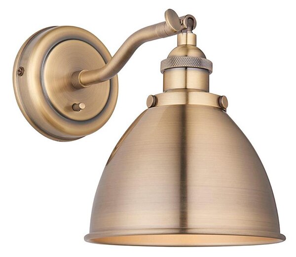 Endon 98746 - Faretto da parete FRANKLIN 1xE14/7W/230V ottone