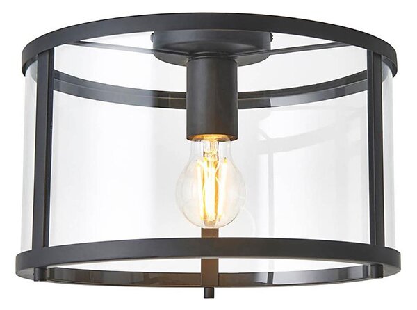 Endon 101540 - Plafoniera HOPTON 1xE27/10W/230V nero