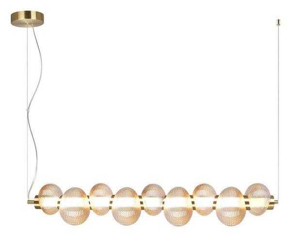 Lampadario LED a sospensione su cavo BOLLA LED/32W/230V oro/beige fumé