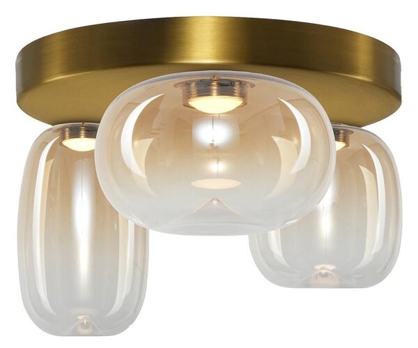 Plafoniera LED VASO LED/12W/230V diametro 42 cm oro/fumé