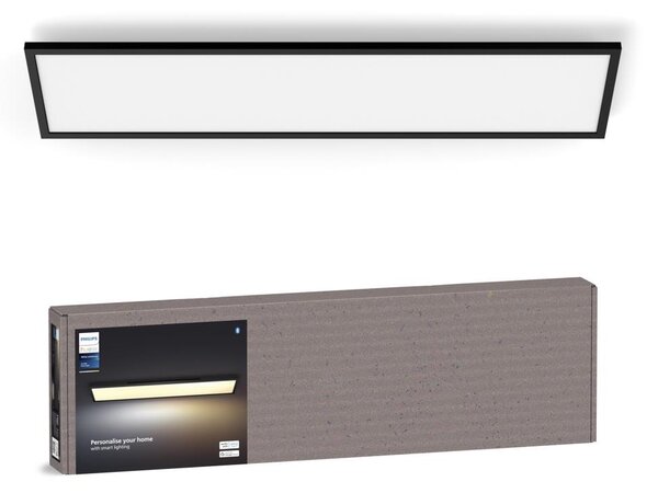 Philips Hue AURELLE LED 39W 230V plafoniera dimmerabile 120x30 cm nera