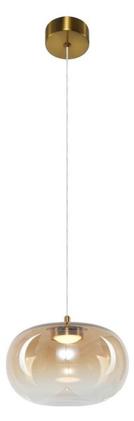Lampadario LED a sospensione con filo VASO LED/4W/230V diametro 18 cm oro/fumé