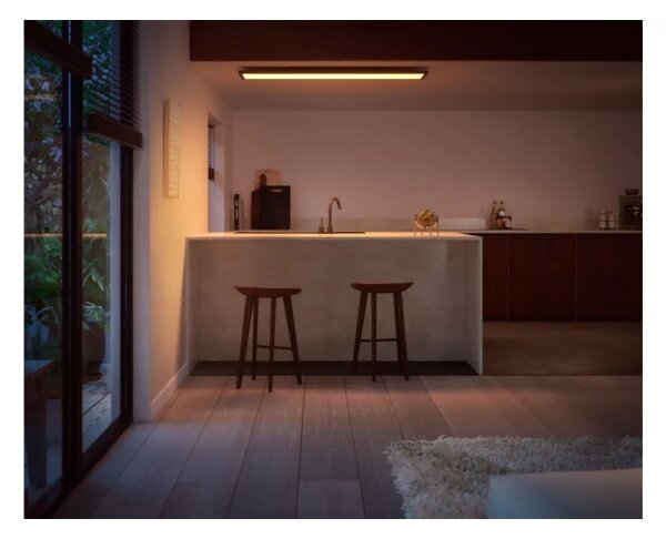 Philips Hue AURELLE LED 39W 230V plafoniera dimmerabile 120x30 cm nera