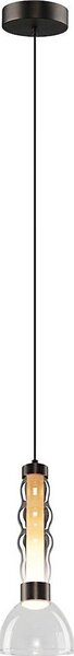 Lampadario LED a sospensione con filo LUCCO LED/13W/230V diametro 15 cm fumé