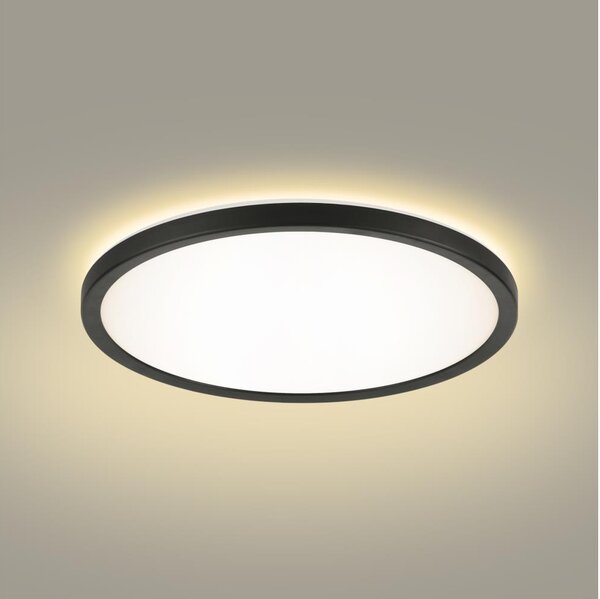 Brilagi - Lampada LED da bagno ULTRA SLIM LED/18W/230V diametro 30 cm nero IP54