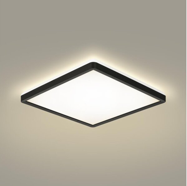 Brilagi - Lampada LED da bagno ULTRA SLIM LED/18W/230V 30x30 cm nero IP54