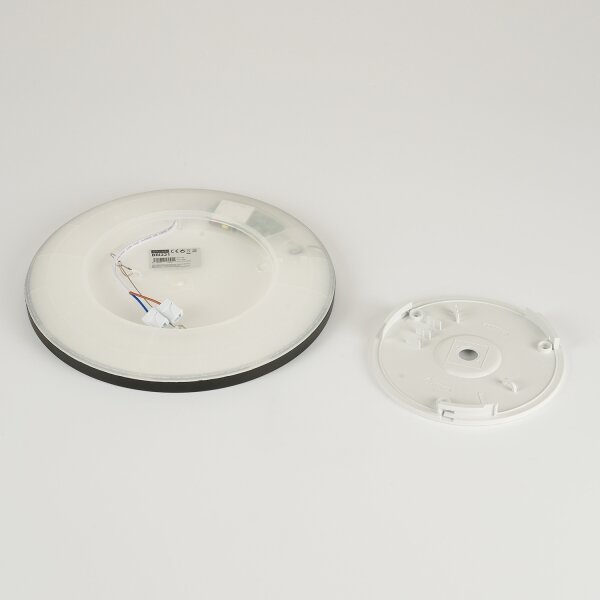 Brilagi - Lampada LED da bagno ULTRA SLIM LED/18W/230V diametro 30 cm nero IP54