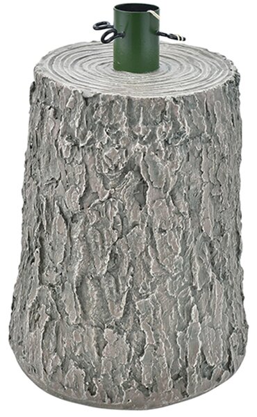 Base Supporto per Albero di Natale a Tronco 32x24x36 cm Universale con Ganci in Resina Chiaro