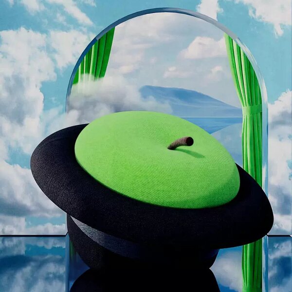 POLTRONA MAGRITTA GUFRAM GREEN