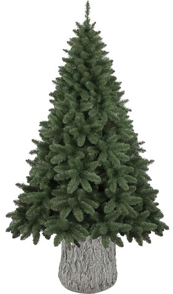 Base Supporto per Albero di Natale a Tronco 32x24x36 cm Universale con Ganci in Resina Chiaro
