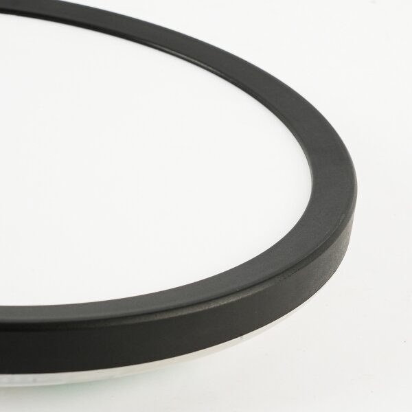 Brilagi - Lampada LED da bagno ULTRA SLIM LED/18W/230V diametro 30 cm nero IP54