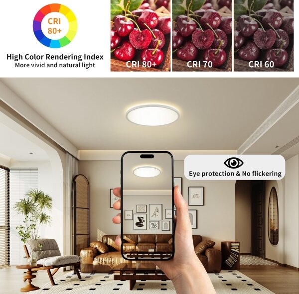 Brilagi - Lampada LED da bagno ULTRA SLIM LED/24W/230V diametro 42 cm bianco IP54