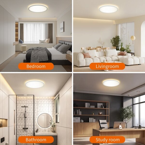Brilagi - Lampada LED da bagno ULTRA SLIM LED/24W/230V diametro 42 cm bianco IP54