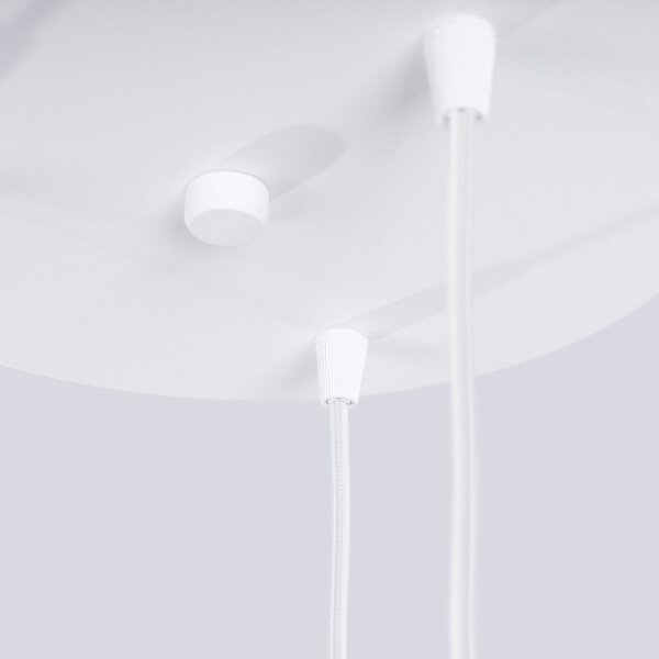 Sollux SL.1710 - Lampadario a sospensione con filo HALO 3xG9/8W/230V diametro 25 cm bianco