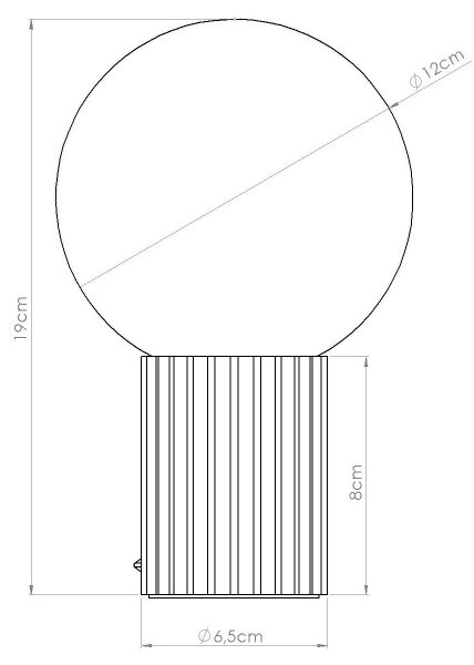 Sollux SL.1711 - Lampada da tavolo HALO 1xG9/8W/230V diametro 12 cm bianco