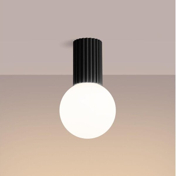 Sollux SL.1713 - Plafoniera da bagno HALO 1xG9/8W/230V IP44 nero