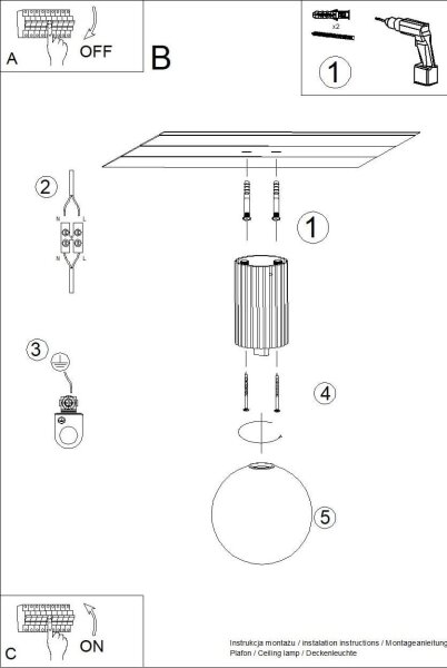Sollux SL.1713 - Plafoniera da bagno HALO 1xG9/8W/230V IP44 nero